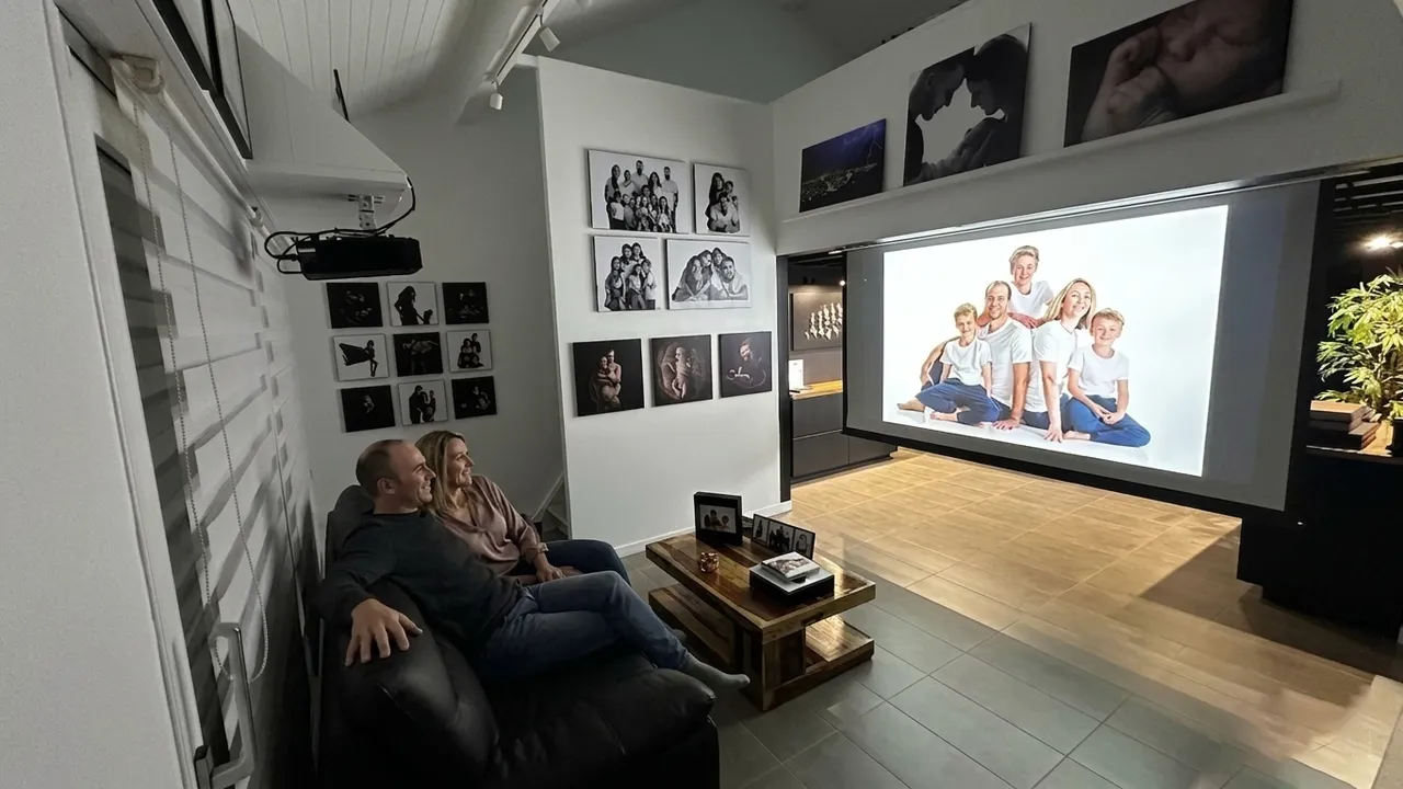 Studio photo entre Grenoble et Voiron - Découverte de vos photos lors d'une séance cinéma